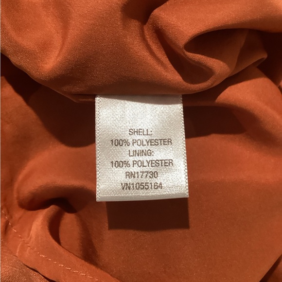 Merona Terracotta Ruffled Midi Dress - Picture 4 of 5